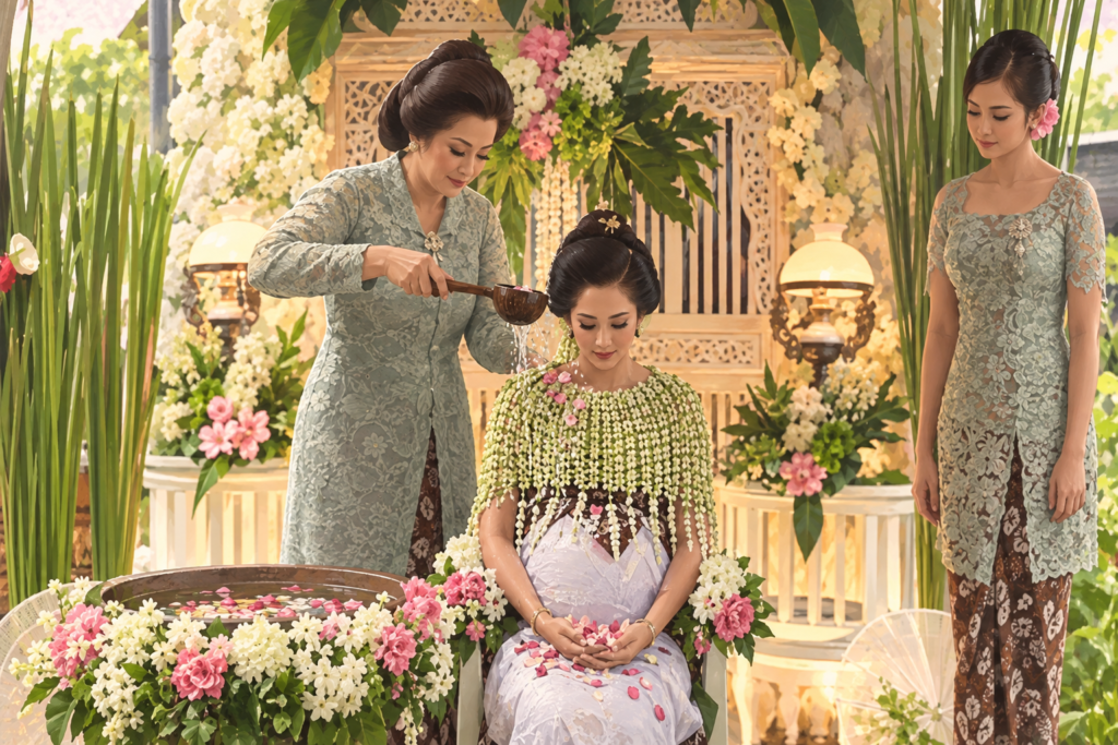 tradisi mitoni kehamilan tujuh bulan